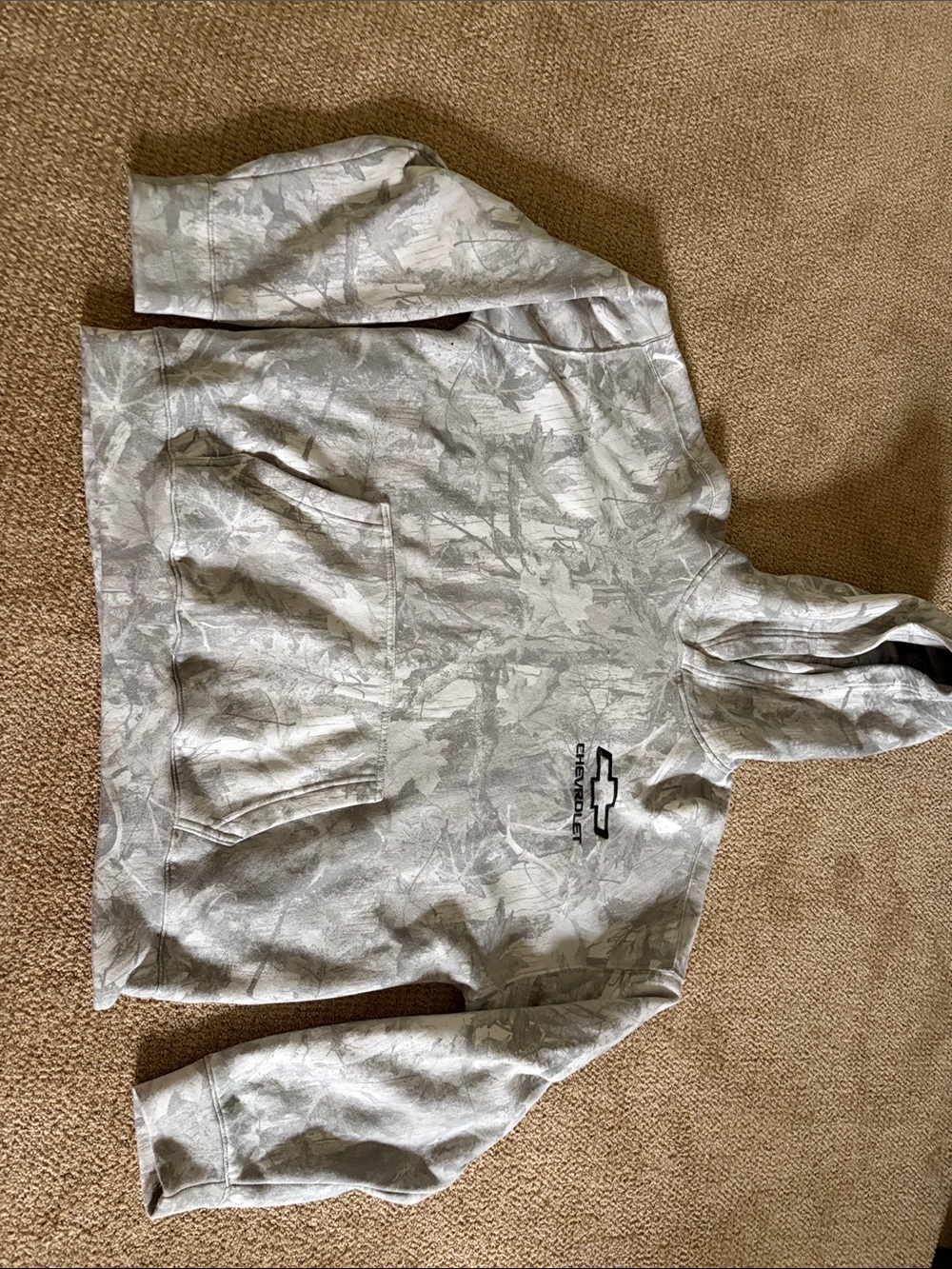 Hollister Light Gray Boxy Fit Hoodie